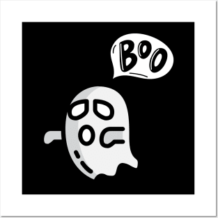 Boo! Halloween Ghost Posters and Art